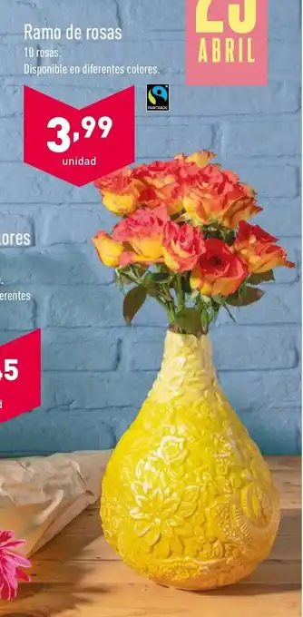 ALDI Ramo de rosas 10 rosas oferta