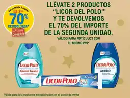 E.Leclerc "LICOR DEL POLO Llévate 2 productos y te devolvemos el 70% del importe de la segunda unidad. oferta