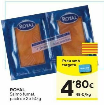 Caprabo Salmón ahumado royal oferta