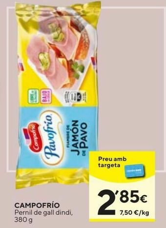 Caprabo Pechuga de pavo campofrío oferta