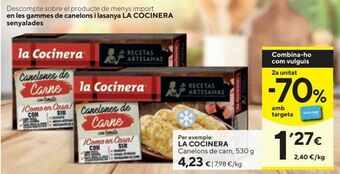 Caprabo Canelones la cocinera oferta