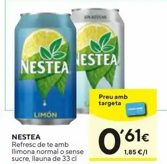 Caprabo Té helado nestea oferta
