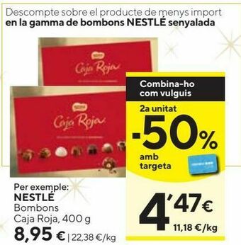 Caprabo Bombones nestlé oferta