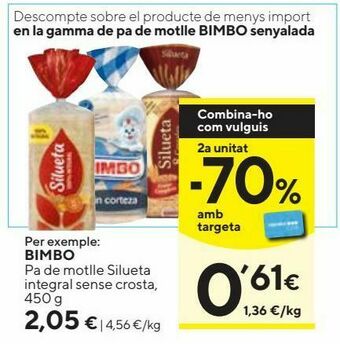 Caprabo Pan de molde bimbo oferta