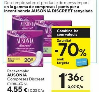 Caprabo Compresas ausonia oferta