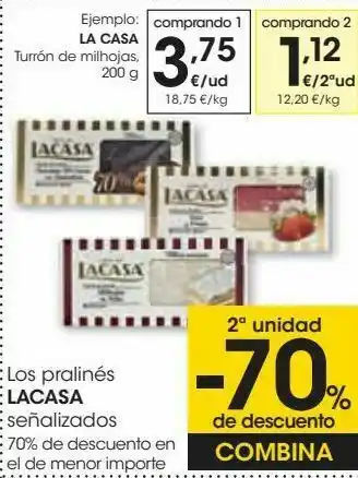 Eroski La casa turrón de milhojas oferta
