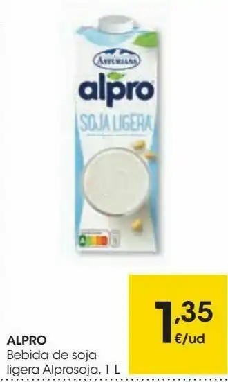 Eroski Alpro bebida de soja ligera alprosoja oferta