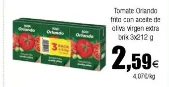 FROIZ Tomate Orlando frito con aceite de oliva virgen extra brik oferta