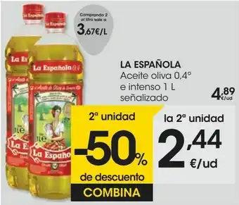Eroski La española aceite de oliva 0,4º e intenso señalizado oferta
