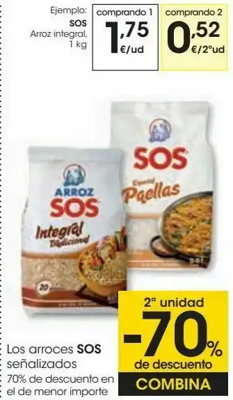 Eroski Los arroces sos señalizados oferta