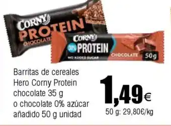 FROIZ Barritas de cereales Hero Corny Protein chocolate oferta