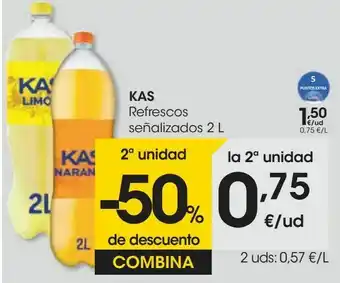 Eroski Kas refrescos señalizados oferta