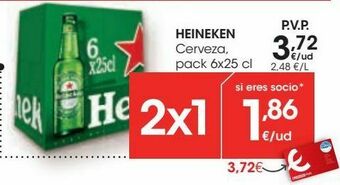 Eroski Heineken cerveza oferta