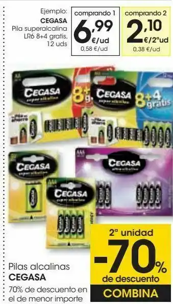 Eroski Pilas alcalinas cegasa oferta