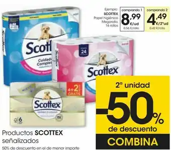 Eroski Productos scottex señalizados oferta