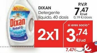 Eroski Dixan detergente líquido oferta