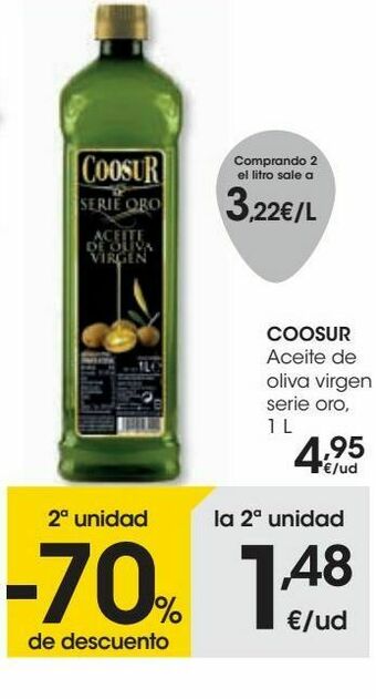 Eroski Coosur aceite de oliva virgen serie oro oferta