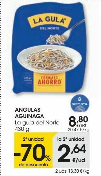 Eroski Angulas aguinaga la gula del norte oferta