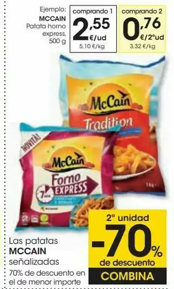 Eroski Mccain patata horno express oferta