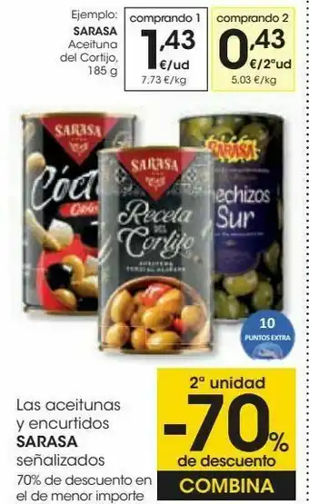 Eroski Sarasa aceituna del cortijo oferta