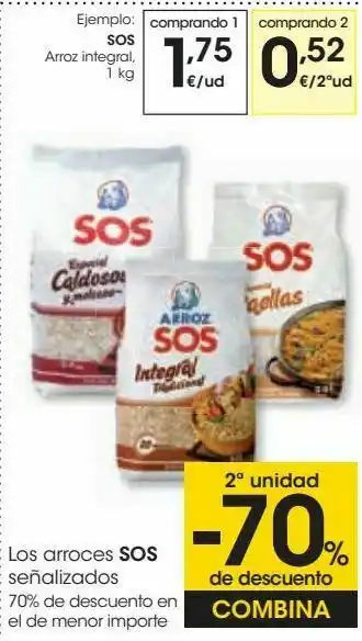 Eroski Sos arroz integral oferta