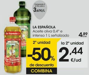 Eroski La española aceite oliva 0,4º e intenso oferta