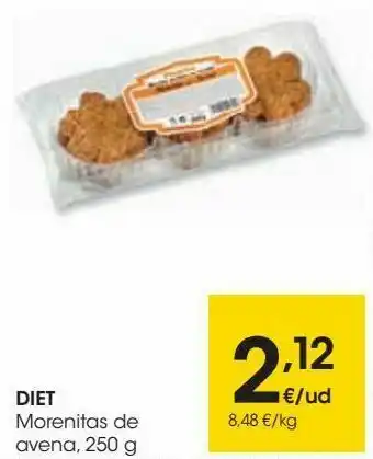 Eroski Diet morenitas de avena oferta