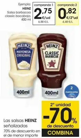 Eroski Heinz salsa barbacoa classic bocabajo oferta
