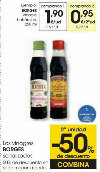 Eroski Borges vinagre balsámico oferta