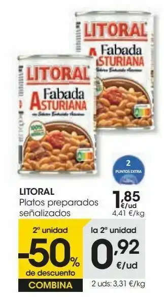 Eroski Litoral platos preparados oferta
