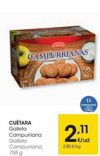 Eroski Cuétara galleta campurriana oferta