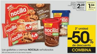 Eroski Nocilla cookie negra oferta