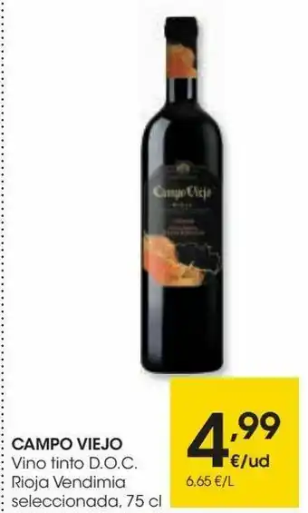 Eroski Campo viejo vino tinto d.o.c. rioja vendimia oferta