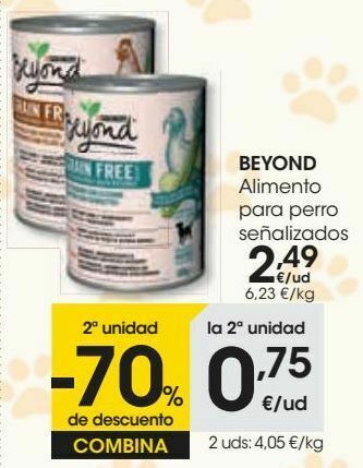 Eroski Beyond alimento para perro señalizados oferta