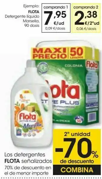 Eroski Flota detergente líquido marsella oferta