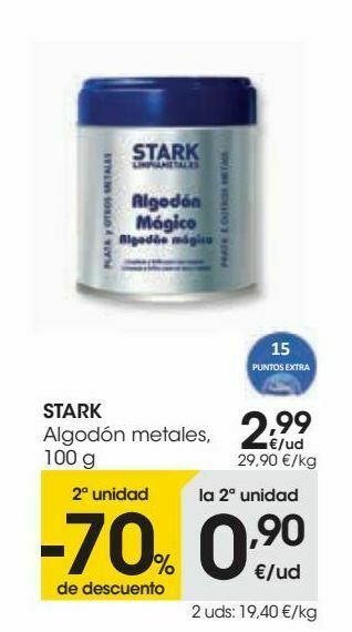 Eroski Stark algodón metales oferta