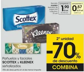 Eroski Kleenex pañuelos de papel mini collection oferta