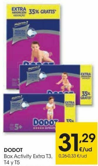 Eroski Dodot box activity extra oferta