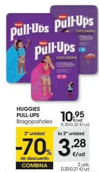 Eroski Huggies pull-ups bragapañales oferta