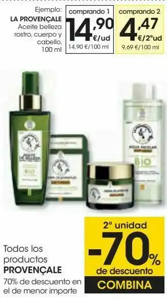 Eroski La provençale aceite belleza rostro, cuerpo y cabello oferta