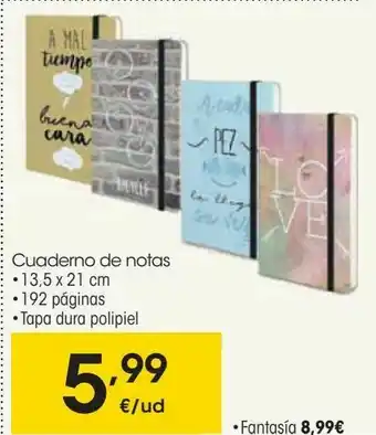 Eroski Cuaderno de notas oferta