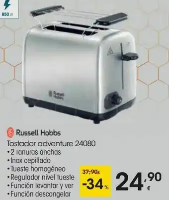 Eroski Russel hobbs tostador adventure 24080 oferta