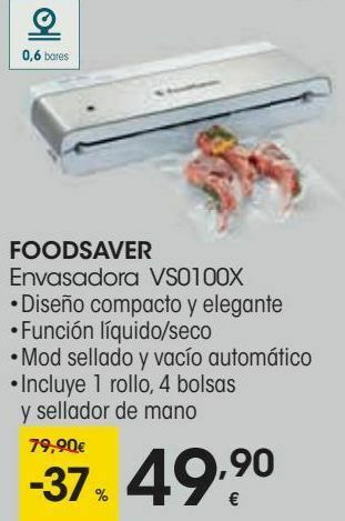 Eroski Foodsaver envasadora vs0100x oferta
