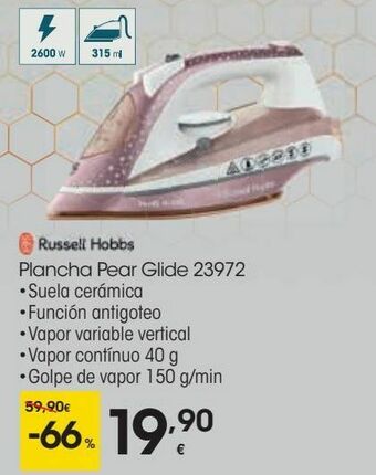 Eroski Russell hobbs plancha pear glide 23972 oferta