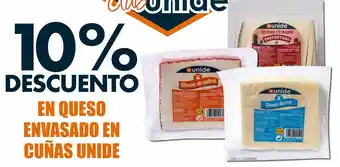 Unide Supermercados Queso envasado en cuñas unide oferta