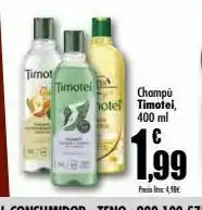 UDACO Champú timotei oferta