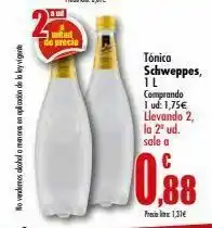 UDACO Tónica schweppes oferta