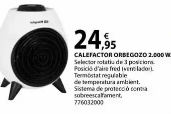 Fes Més Calefactor cerámico orbegozo oferta
