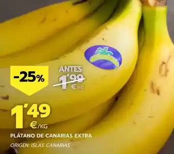 BM Supermercados Plátano de canarias extra oferta