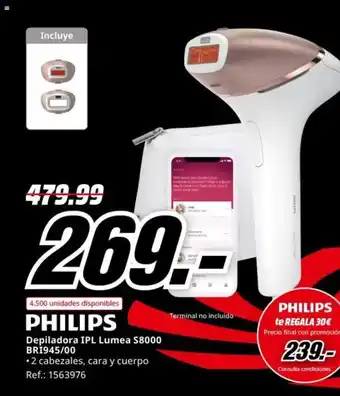 MediaMarkt PHILIPS Depiladora IPL Lumea S8000 BRI945/00 oferta